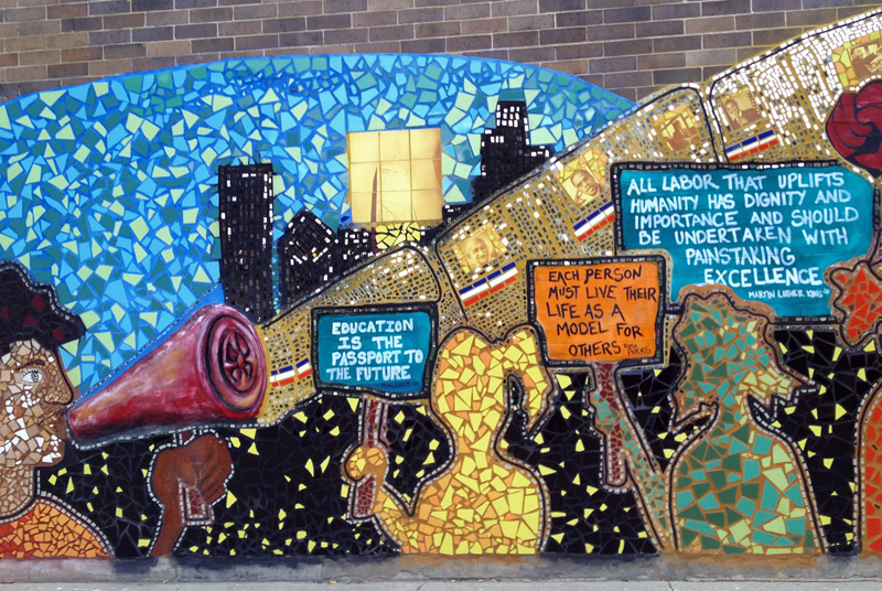 Wall Mural at Uplift Community High School | Creative Resistance