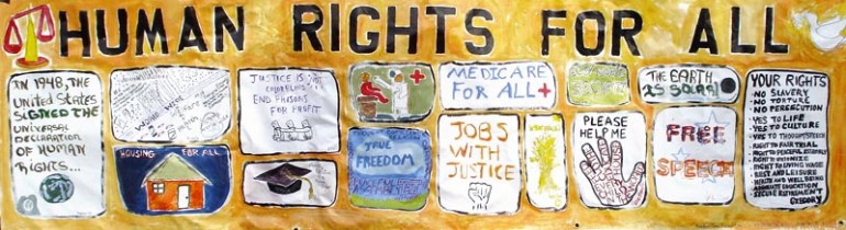 Gallery: Collaborative Human Rights Banner