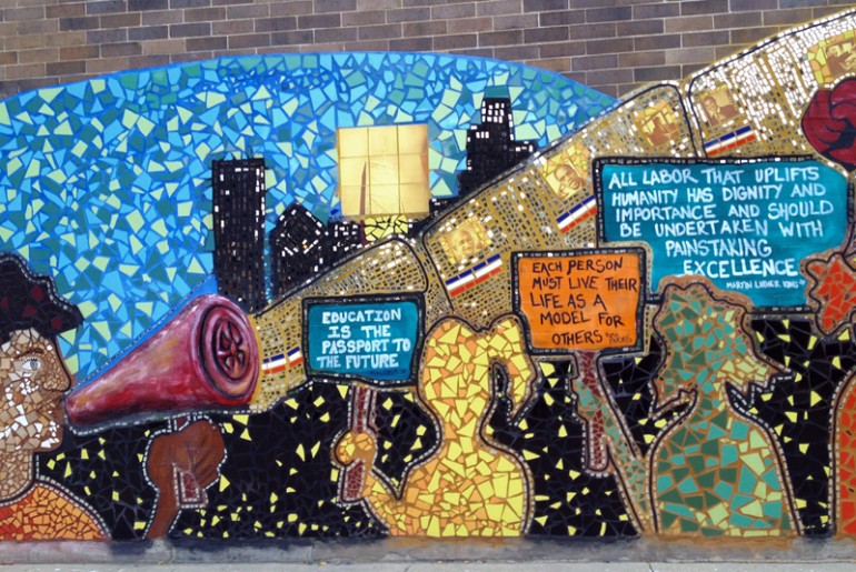 Wall Mural at Uplift Community High School