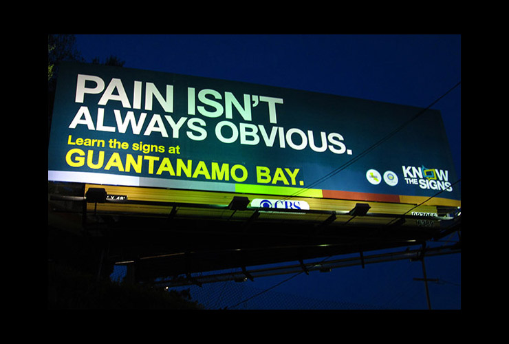 Corrected Billboard Defends Transparency at Guantanamo Bay