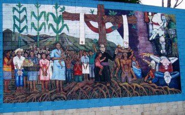 Oscar Romero mural, San Salvador