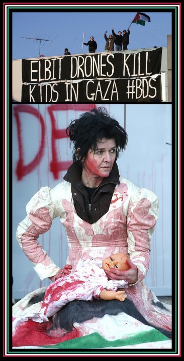 Elbit Drones Kill Kids In Gaza #BDS