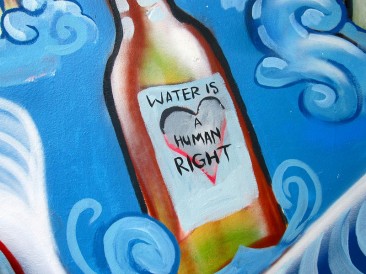 Water is a Human Right (detail)