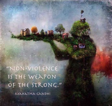 Non-Violence is the Weapon of the Strong