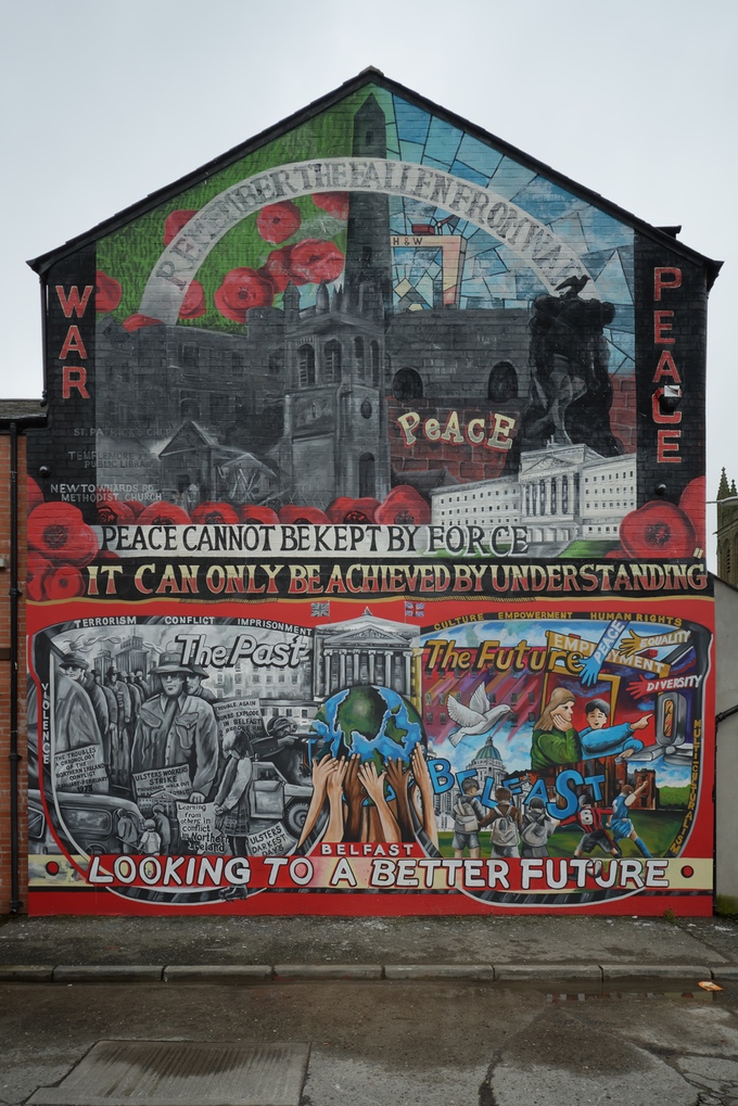 Peace Can Not Be Kept By Force Mural – Ballymacarrett, East Belfast