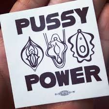 Favianna gives pussypower stickers