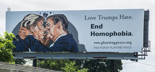 Giant Billboard Outside the Republican Convention