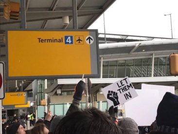 Protest Against Muslim Ban At LAX